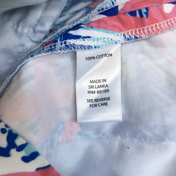 Lilly Pulitzer Chipper Shorts Women 0 Cotton Tropical Print Bermuda 10” Preppy - Picture 12 of 12